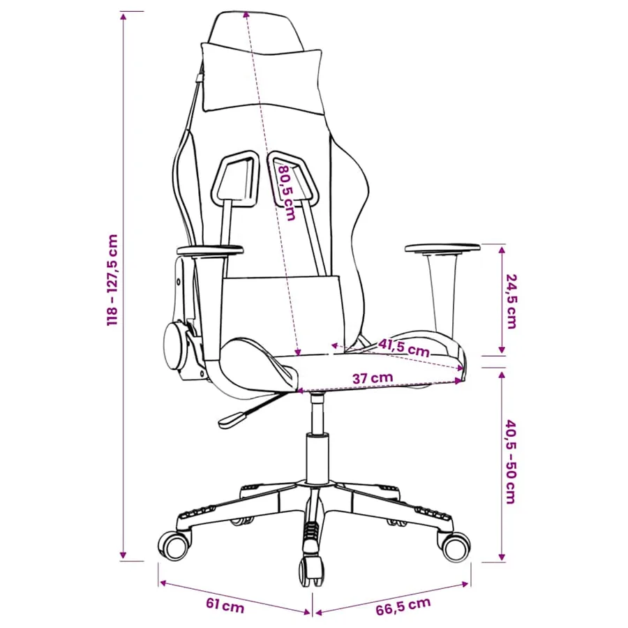 Chaise de jeu de massage Noir et vert Similicuir - 16