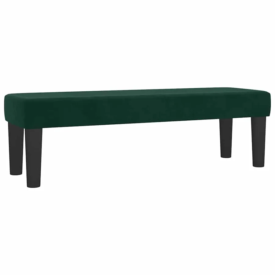 Sommier à lattes de lit et matelas Vert foncé 140x200cm Velours - 7