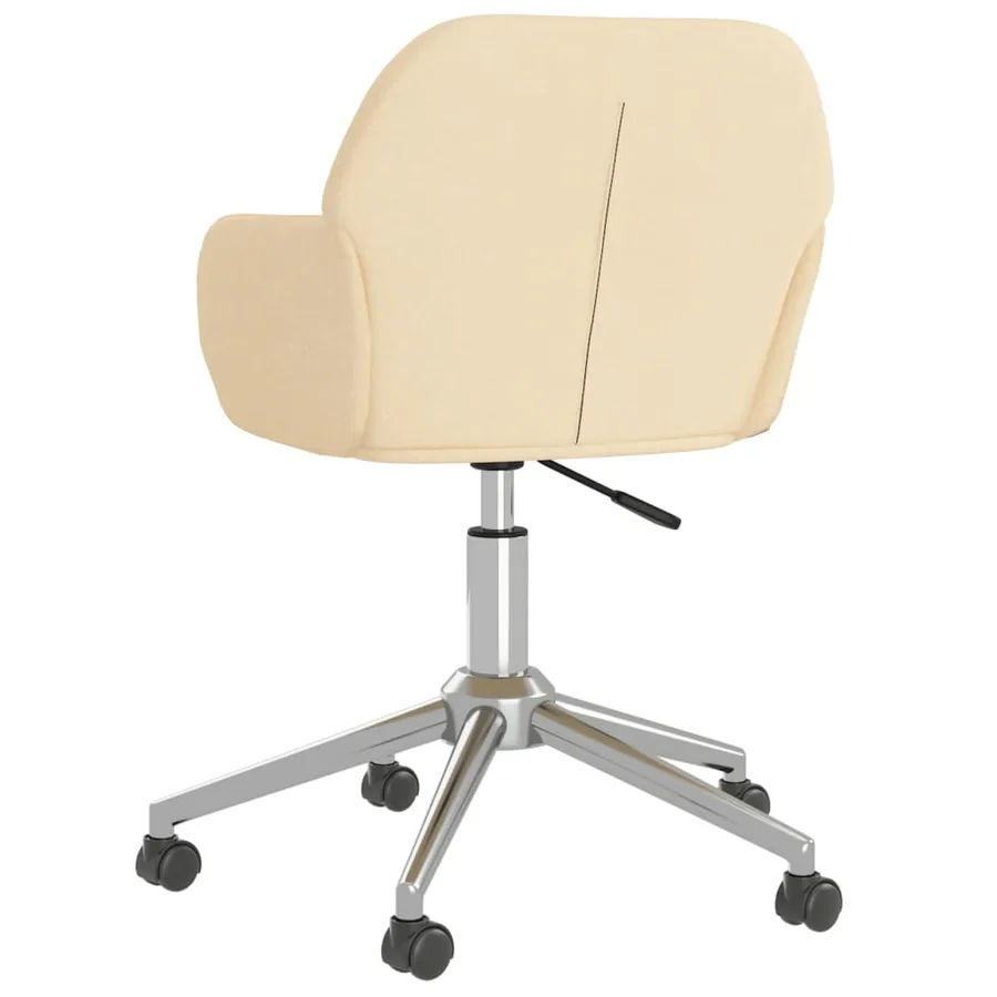 Chaises pivotantes à manger lot de 2 Crème Tissu - 6