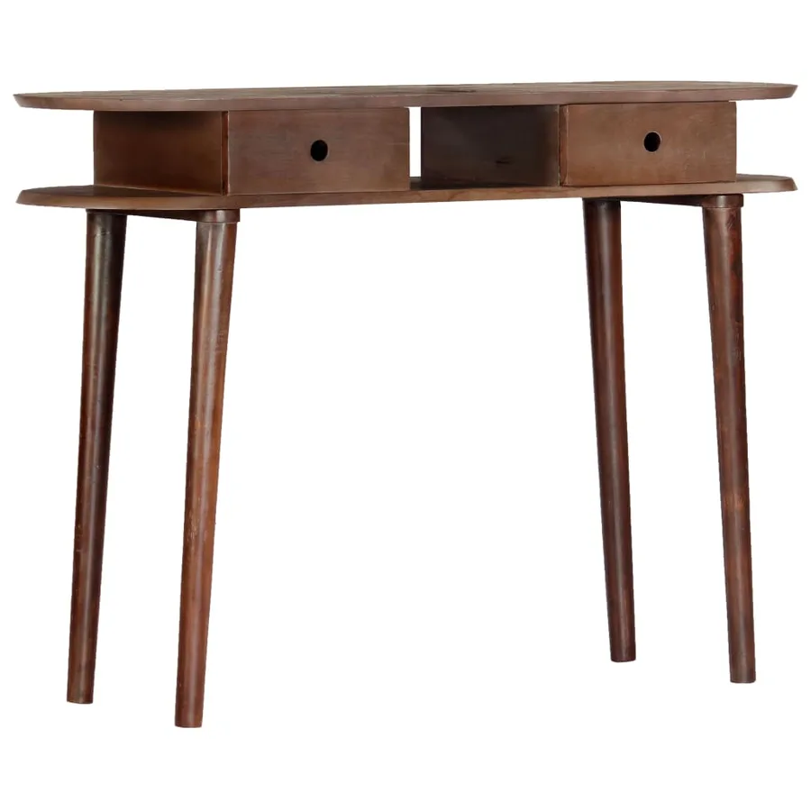 Console 110x35x76 cm en bois d'acacia massif - 10