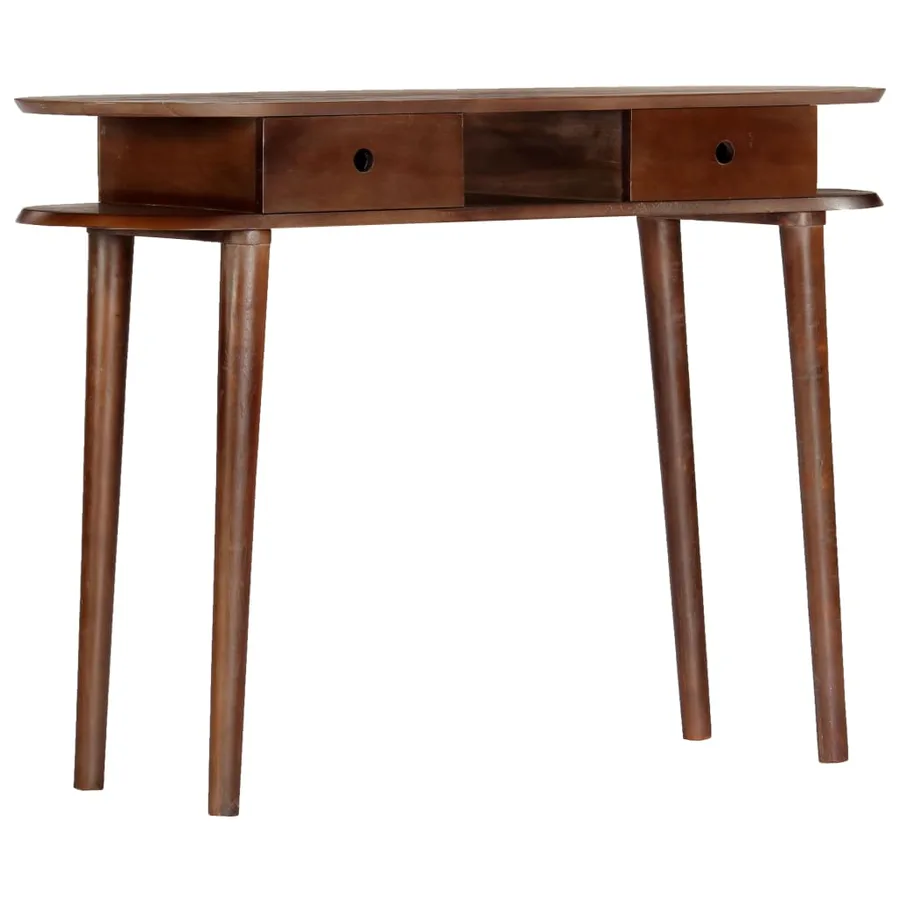 Console 110x35x76 cm en bois d'acacia massif - 11