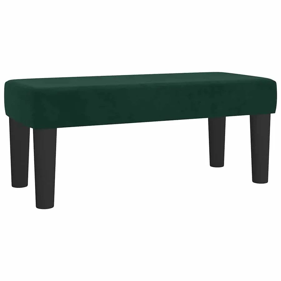 Sommier à lattes de lit et matelas Vert foncé 120x200cm Velours - 7