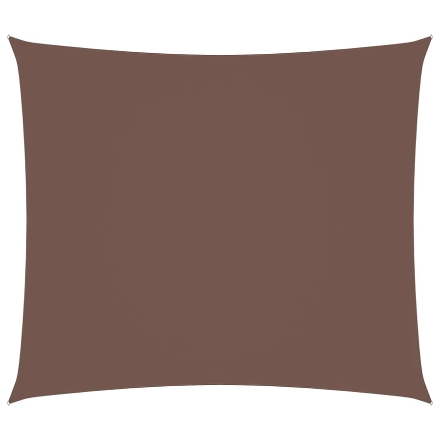 Voile de parasol tissu oxford rectangulaire 2,5x3 m marron - 2