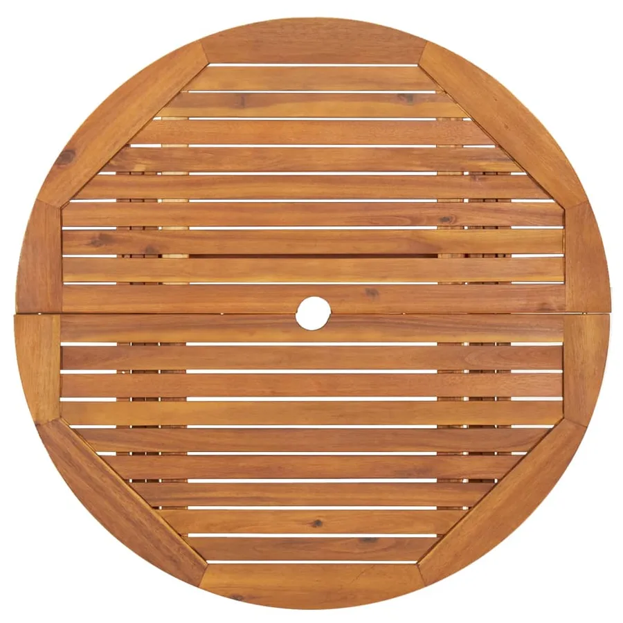 Ensemble à manger de jardin 5 pcs Bois d'acacia solide - 11