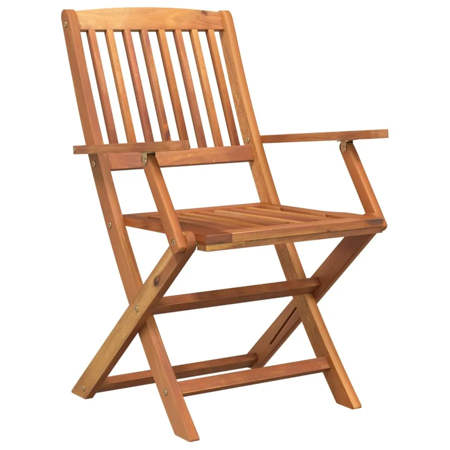 Ensemble à manger de jardin 5 pcs Bois d'acacia solide - 5