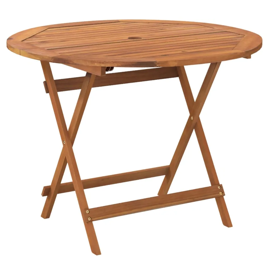 Ensemble à manger de jardin 5 pcs Bois d'acacia solide - 7