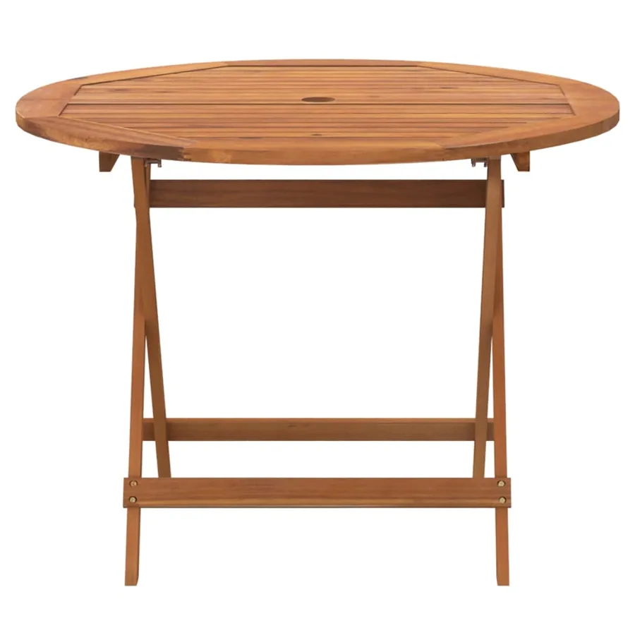 Ensemble à manger de jardin 5 pcs Bois d'acacia solide - 8