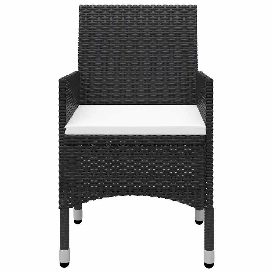 Ensemble à manger de jardin 11 pcs Noir - 7