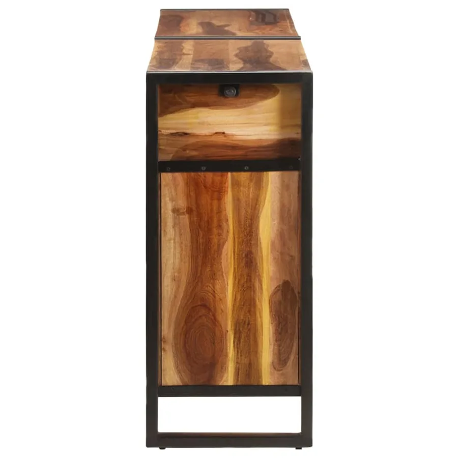 Buffet 172x35x80 cm Bois d'acacia solide avec finition miel - 4