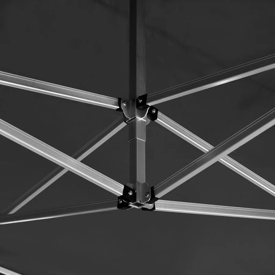 Tente de réception pliable à parois Aluminium 4,5x3m Anthracite - 10