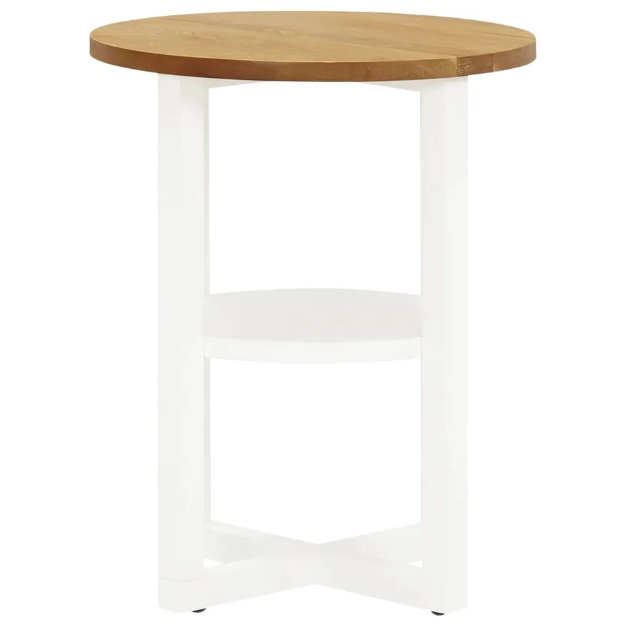 Table de lampe 40x50 cm Bois de chêne massif - 2
