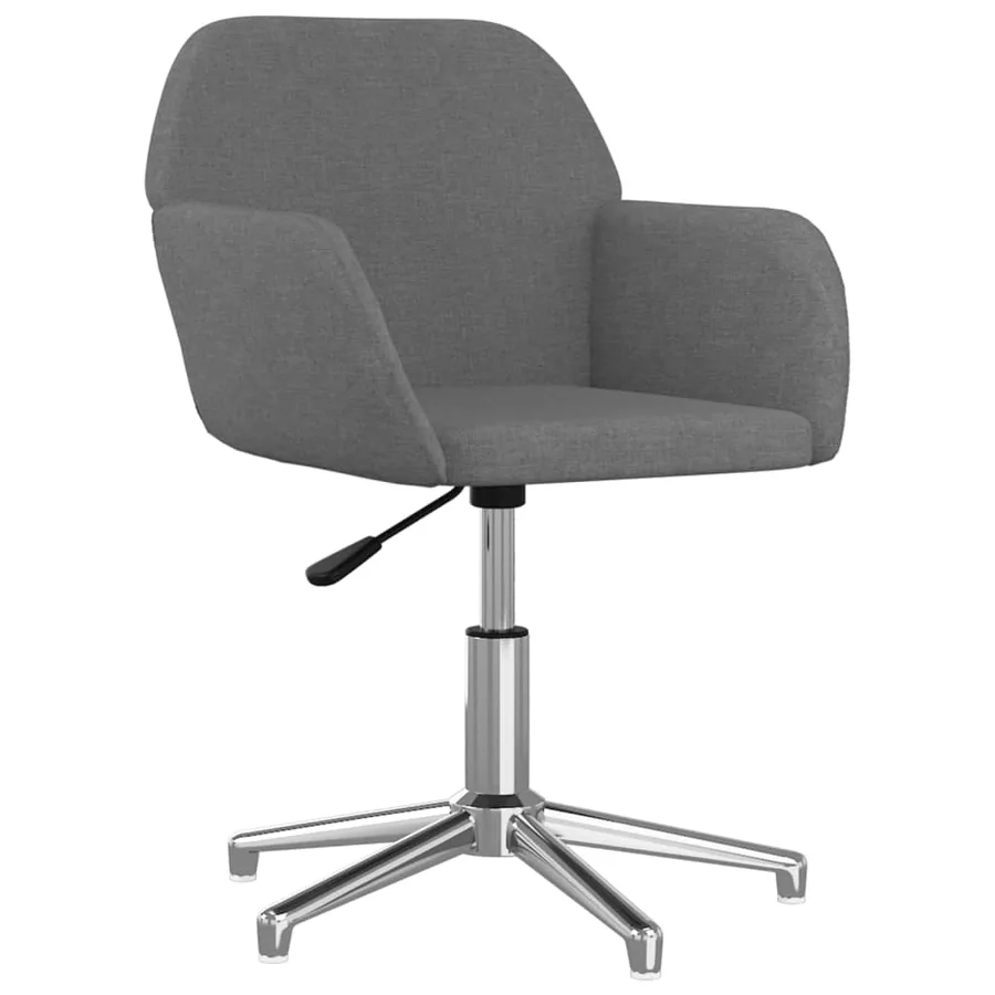 Chaises pivotantes à manger lot de 2 Gris clair Tissu - 3
