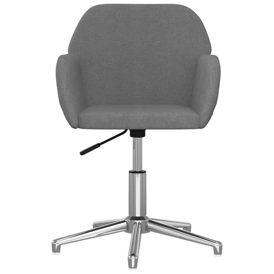 Chaises pivotantes à manger lot de 2 Gris clair Tissu - 4