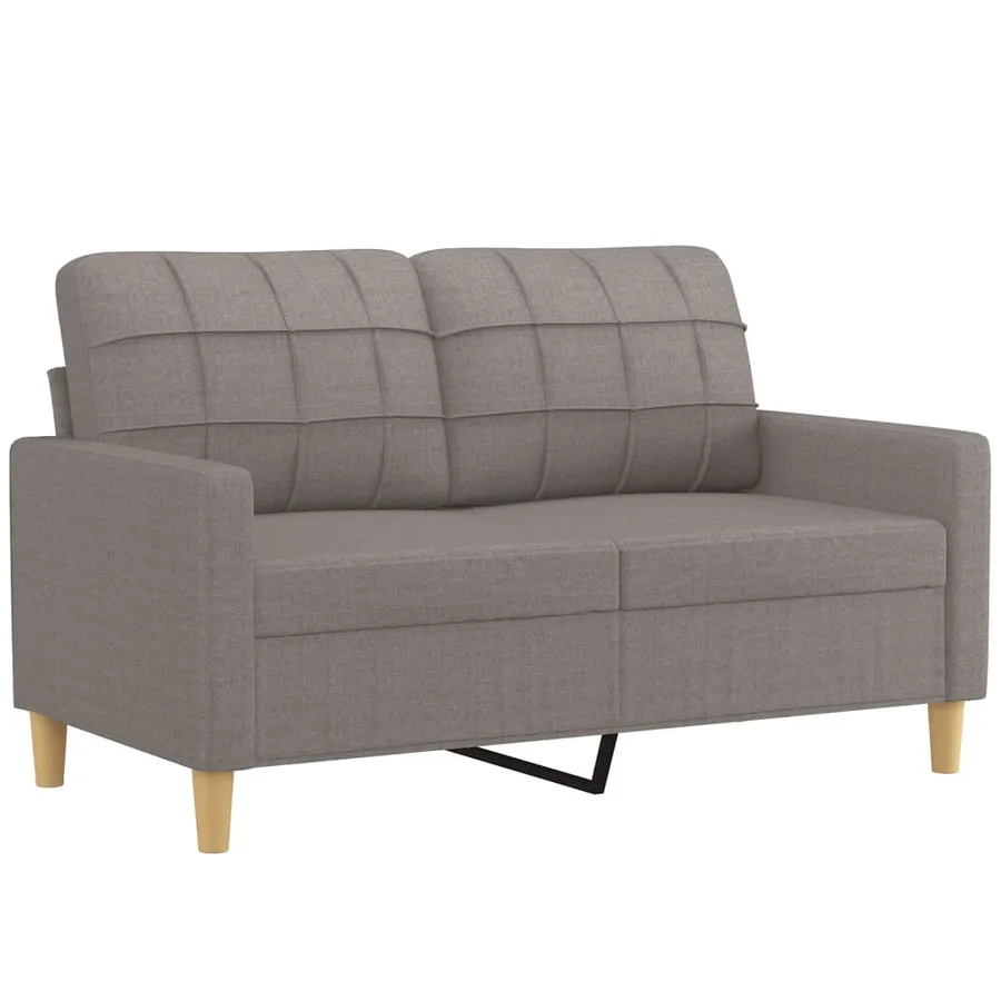 Ensemble de canapés 3 pcs avec coussins taupe tissu - 3