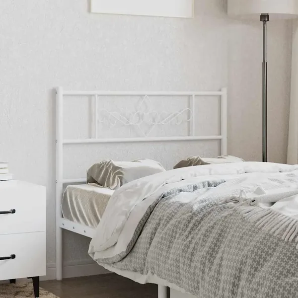 Tête de lit de remplacement métal blanc 100 cm