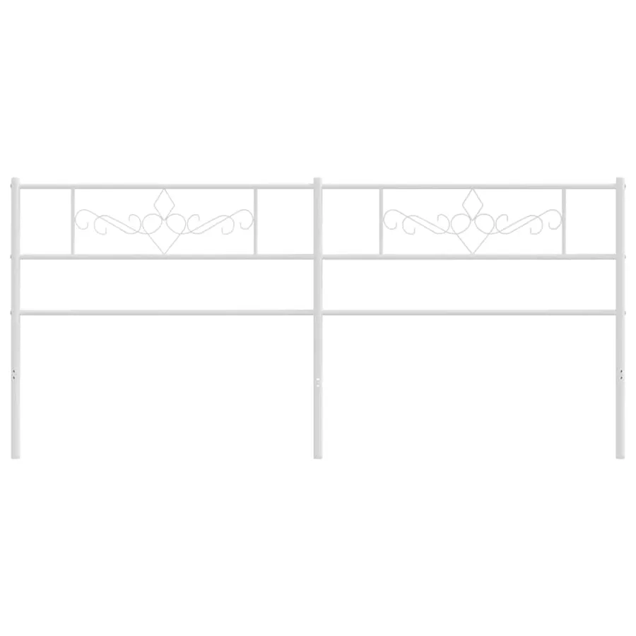 Tête de lit de remplacement métal blanc 193 cm - 3