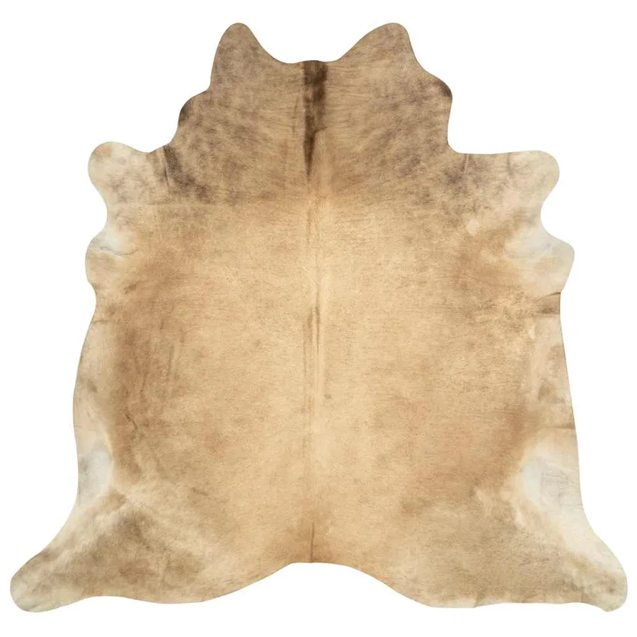 Tapis en peau de vache véritable beige 180x220 cm - 2