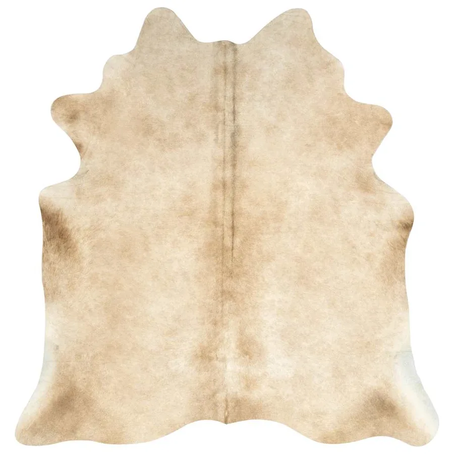 Tapis en peau de vache véritable beige 180x220 cm - 6