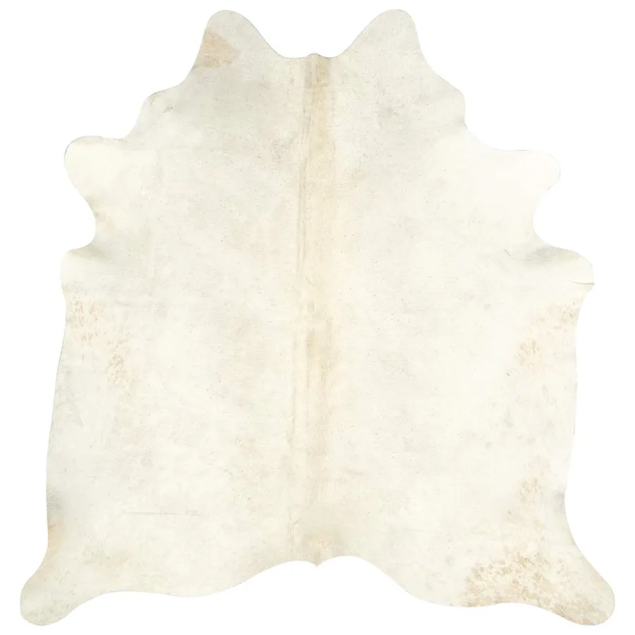 Tapis en peau de vache véritable beige 180x220 cm - 8