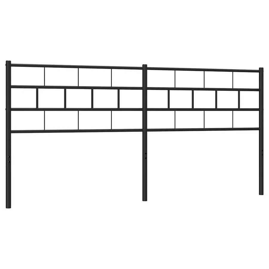 Tête de lit de remplacement métal noir 193 cm - 2
