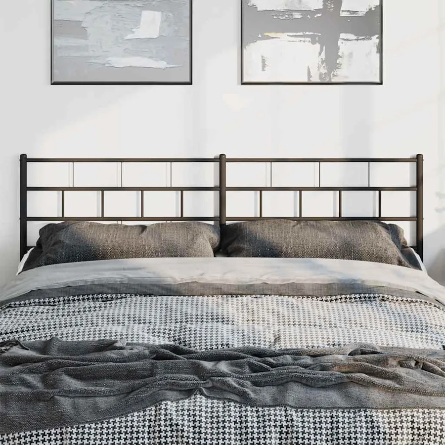 Tête de lit de remplacement métal noir 193 cm - 3
