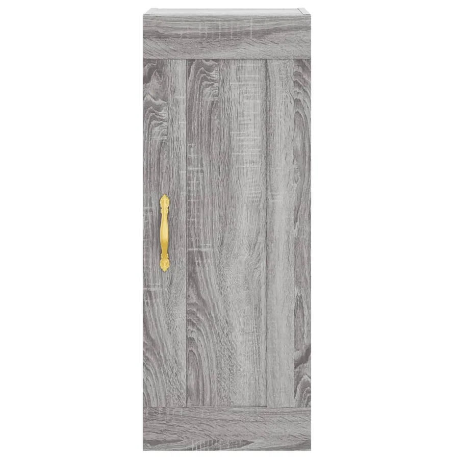 Buffet haut Sonoma gris 34,5x34x180 cm Bois d'ingénierie - 5