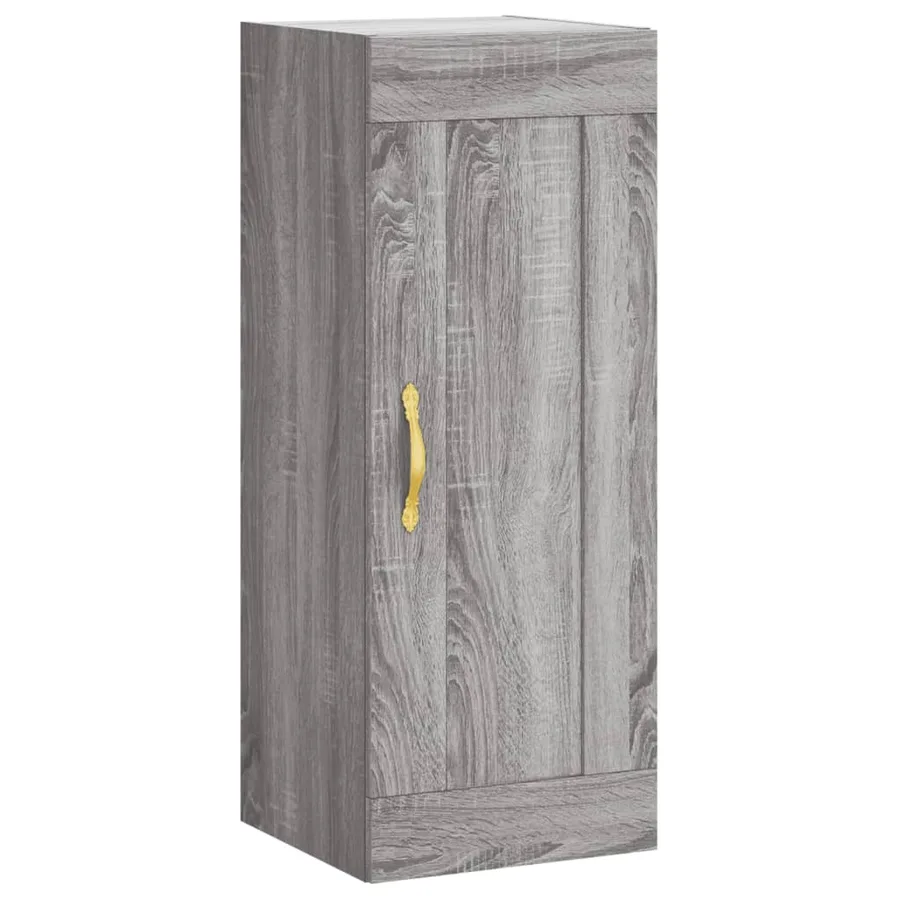 Buffet haut Sonoma gris 34,5x34x180 cm Bois d'ingénierie - 6