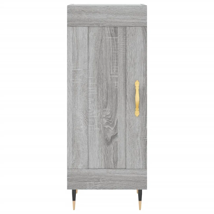 Buffet haut Sonoma gris 34,5x34x180 cm Bois d'ingénierie - 8