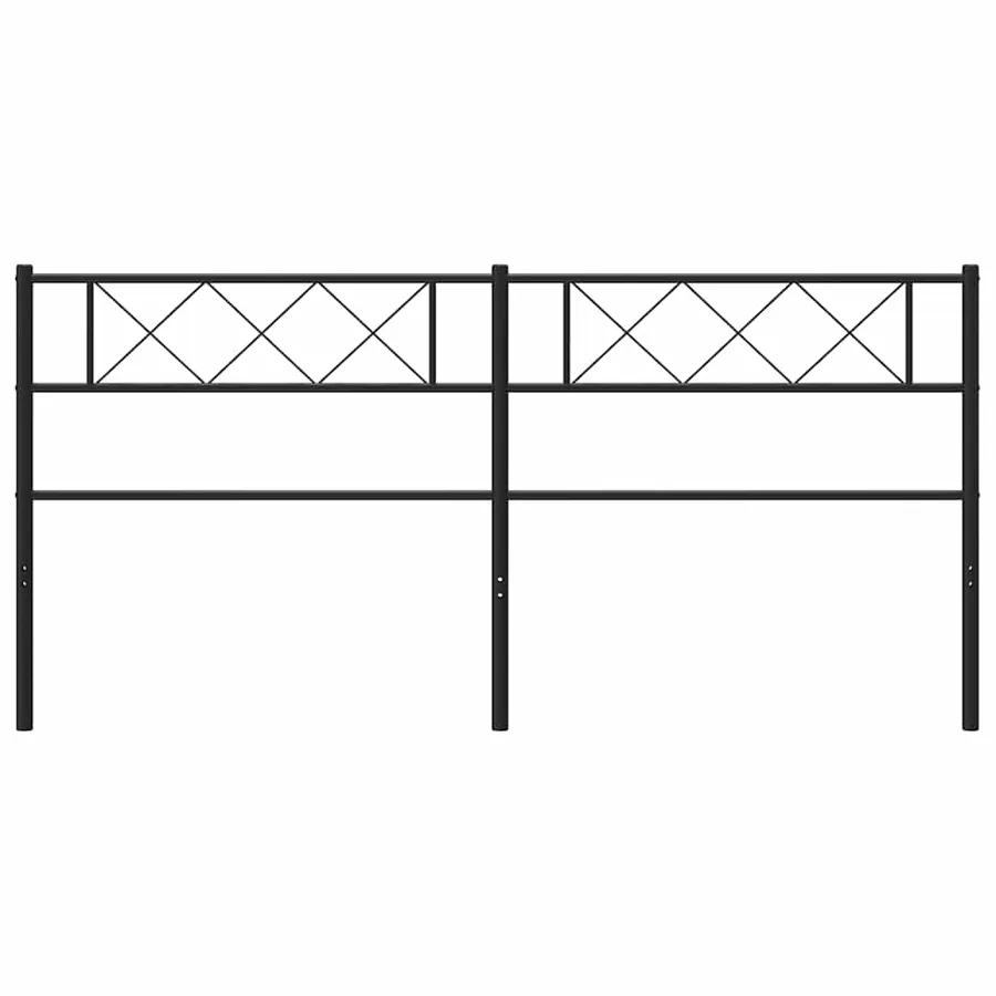 Tête de lit de remplacement métal noir 200 cm - 3