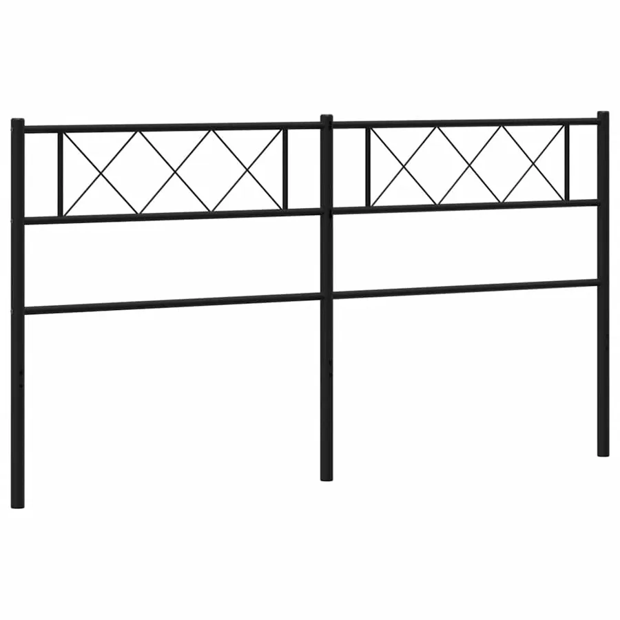 Tête de lit de remplacement métal noir 200 cm - 5