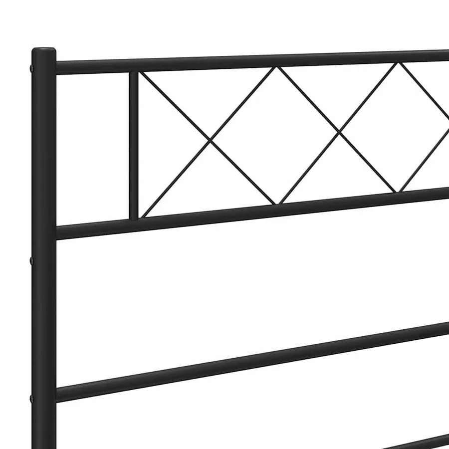 Tête de lit de remplacement métal noir 200 cm - 6