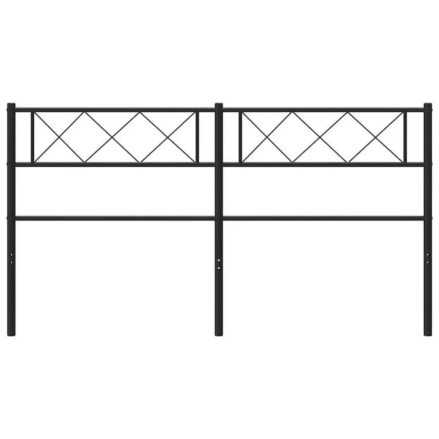 Tête de lit de remplacement métal noir 120 cm - 3