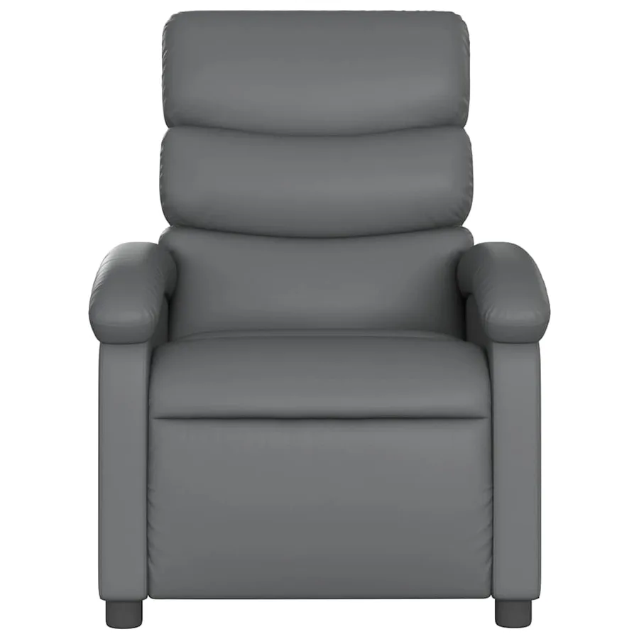 Fauteuil de massage inclinable Gris Similicuir - 5