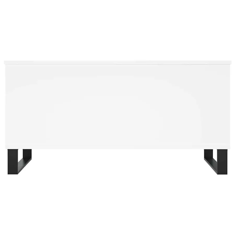 Table basse Blanc 90x44,5x45 cm Bois d'ingénierie - 6