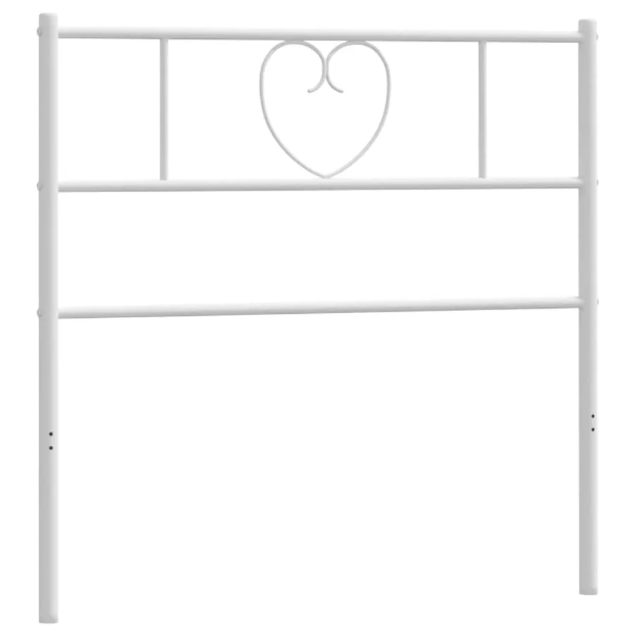 Tête de lit de remplacement métal blanc 75 cm - 3