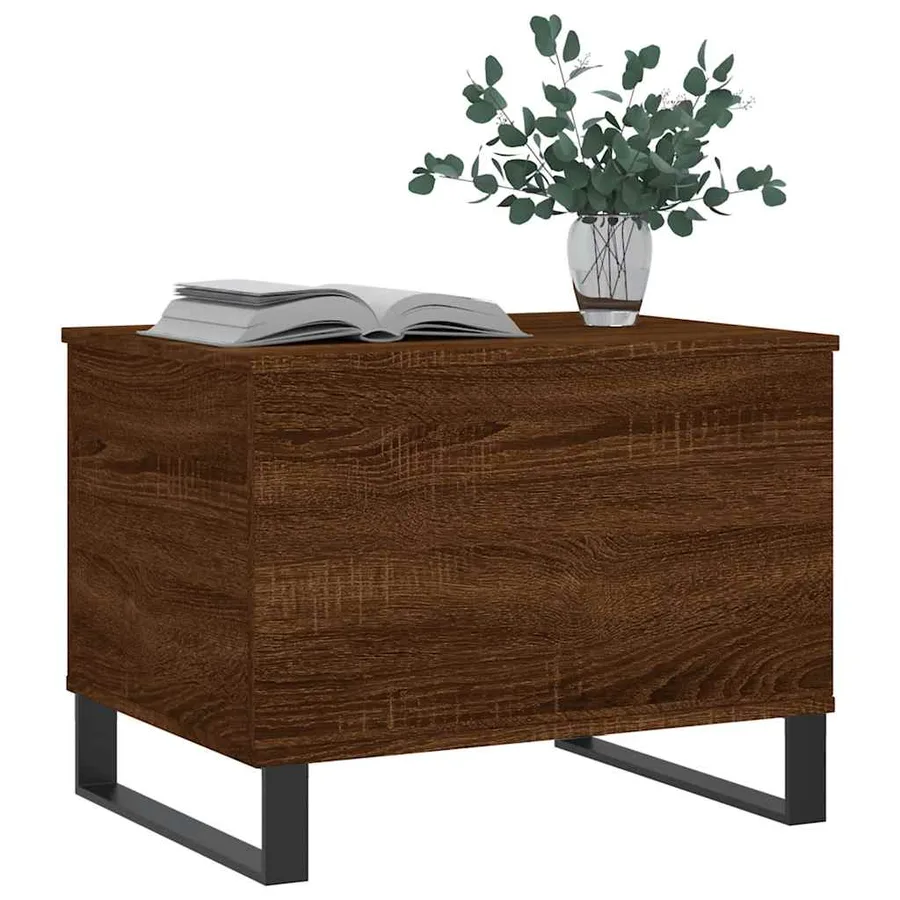 Table basse Chêne marron 60x44,5x45 cm Bois d'ingénierie - 4