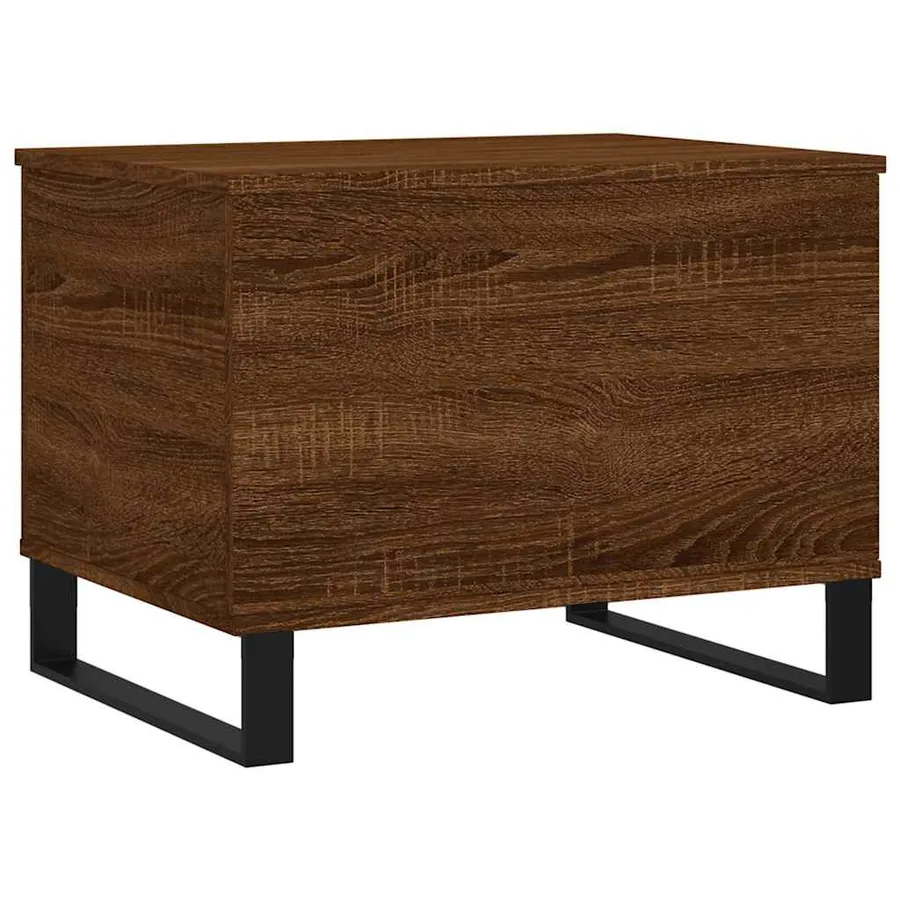 Table basse Chêne marron 60x44,5x45 cm Bois d'ingénierie - 5