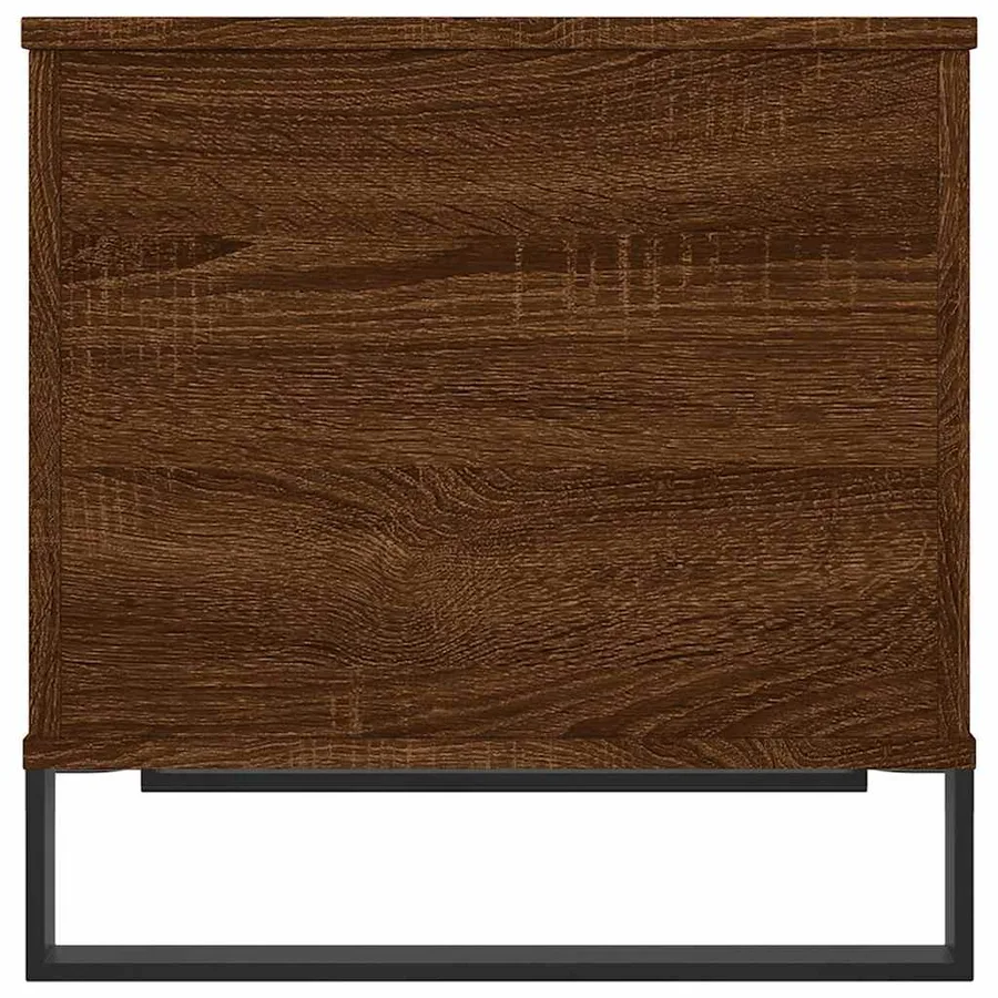 Table basse Chêne marron 60x44,5x45 cm Bois d'ingénierie - 7