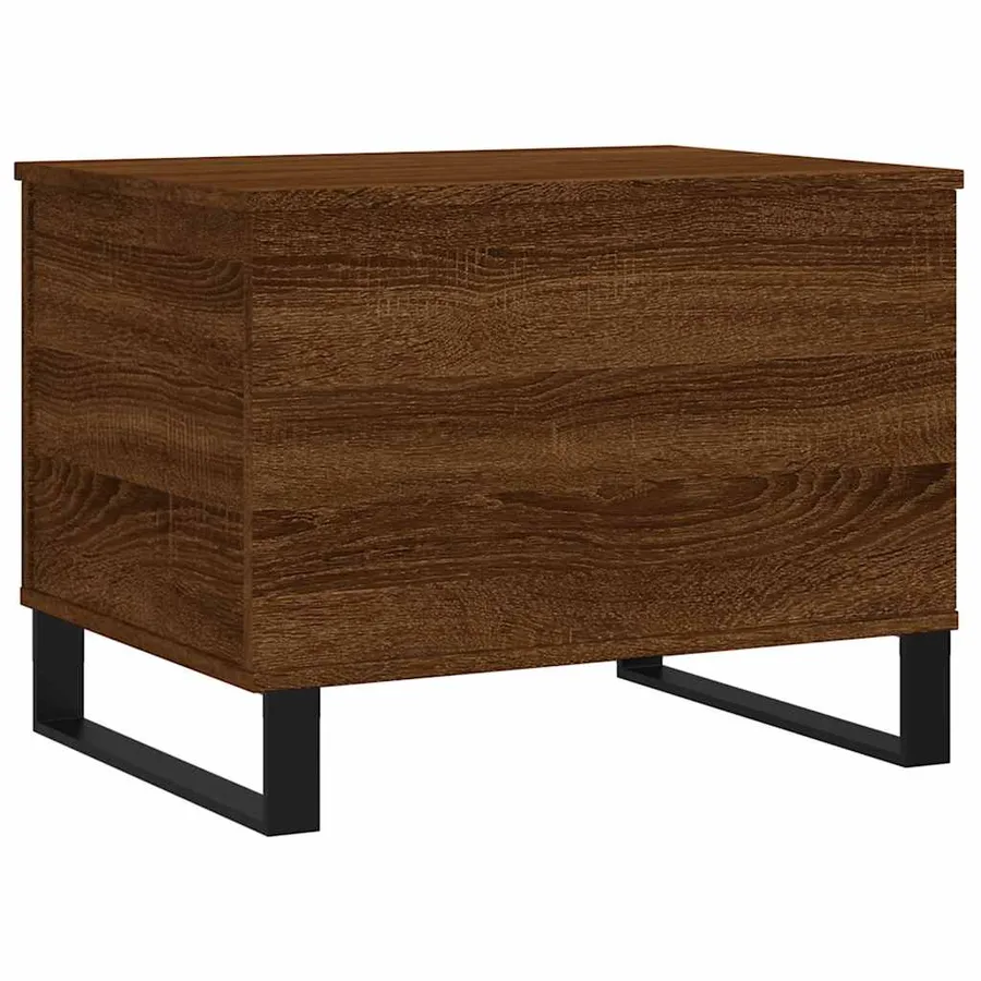 Table basse Chêne marron 60x44,5x45 cm Bois d'ingénierie - 8