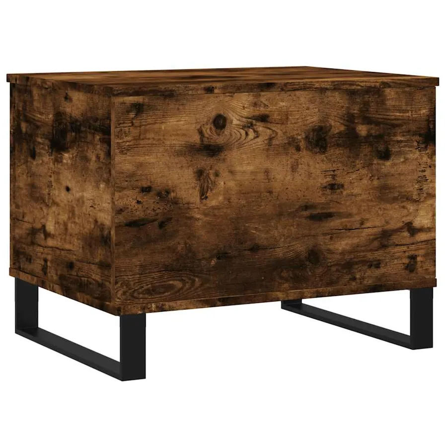 Table basse Chêne fumé 60x44,5x45 cm Bois d'ingénierie - 5