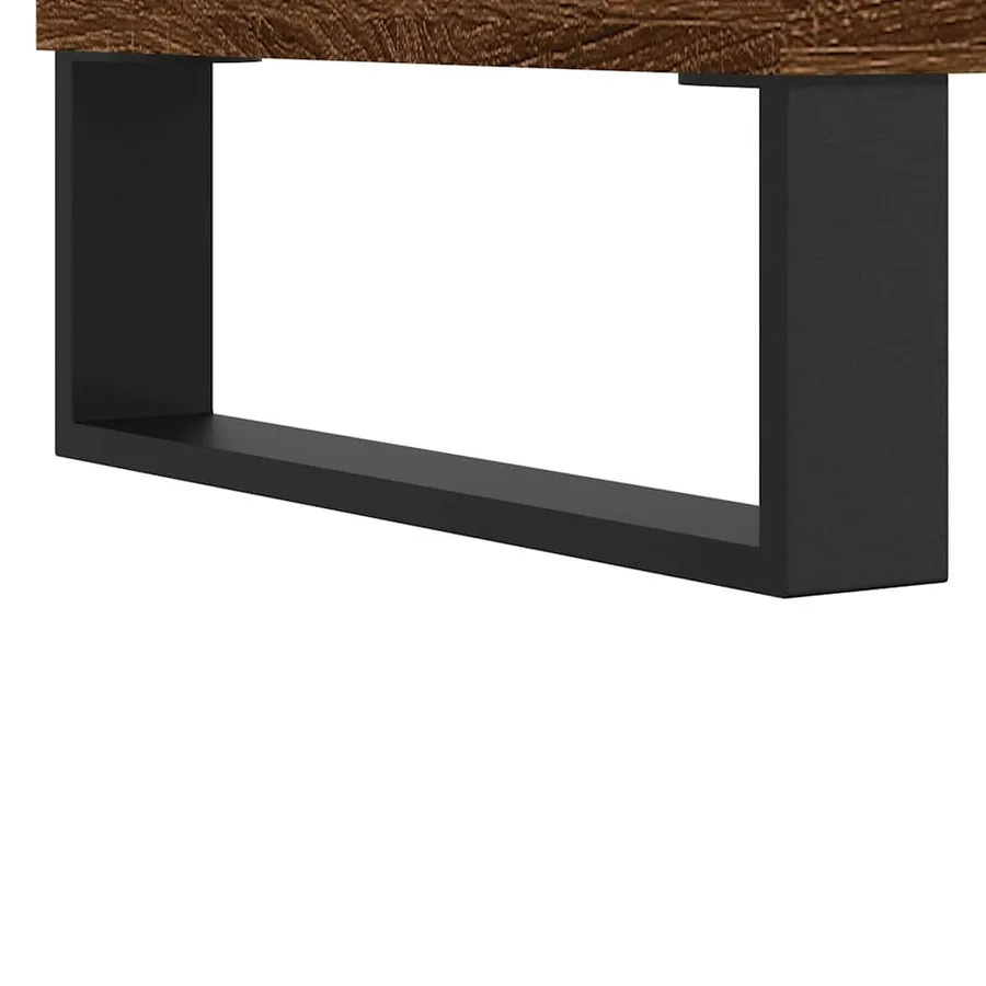 Table basse Chêne fumé 60x44,5x45 cm Bois d'ingénierie - 9