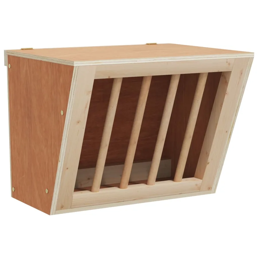 Mangeoire à foin pour lapins 25x18,5x20,5 cm bois massif sapin - 2