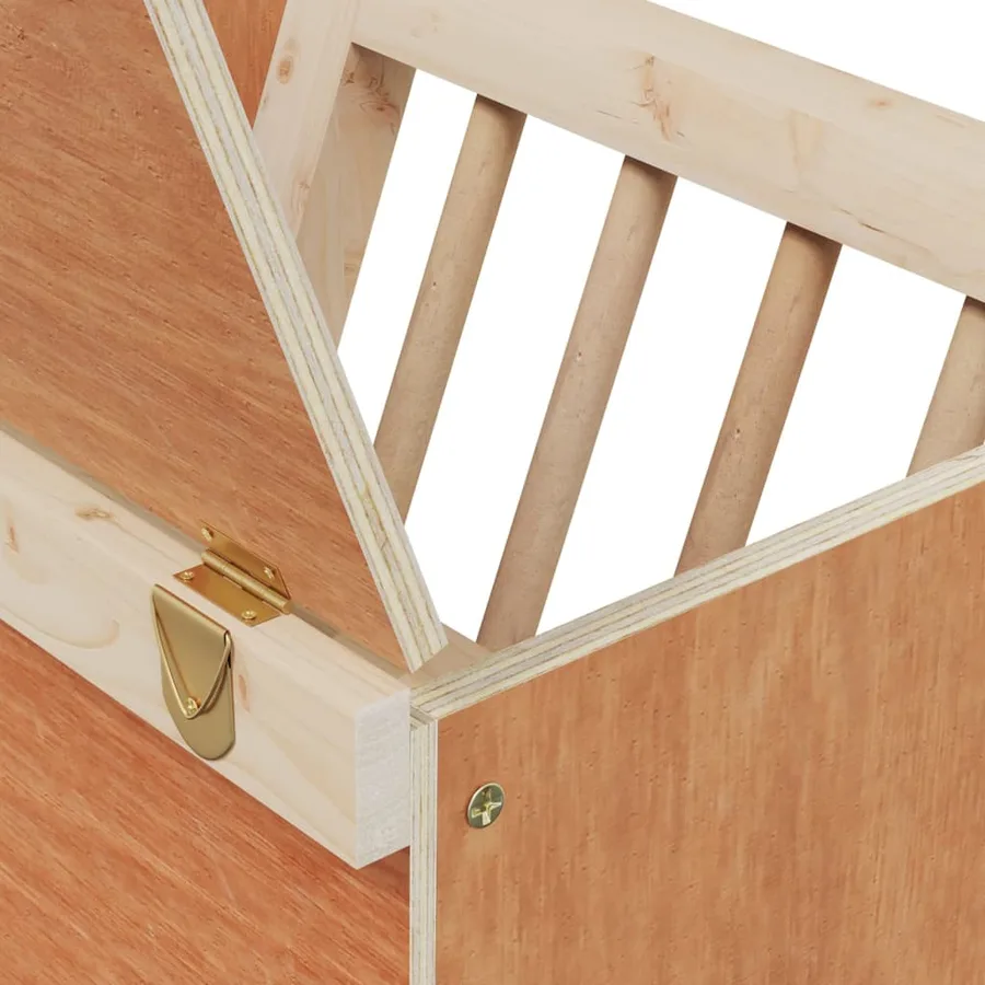 Mangeoire à foin pour lapins 25x18,5x20,5 cm bois massif sapin - 8