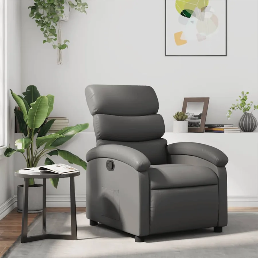 Fauteuil inclinable Gris Similicuir