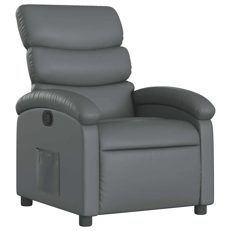 Fauteuil inclinable Gris Similicuir - 2