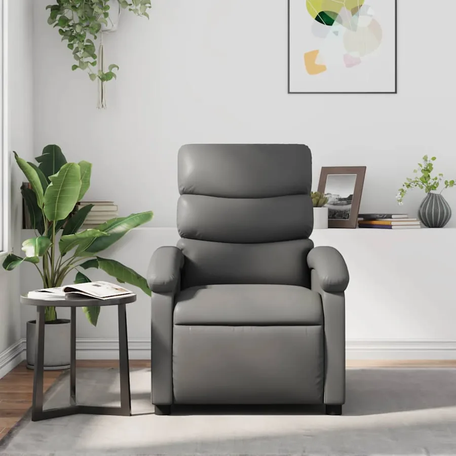 Fauteuil inclinable Gris Similicuir - 3