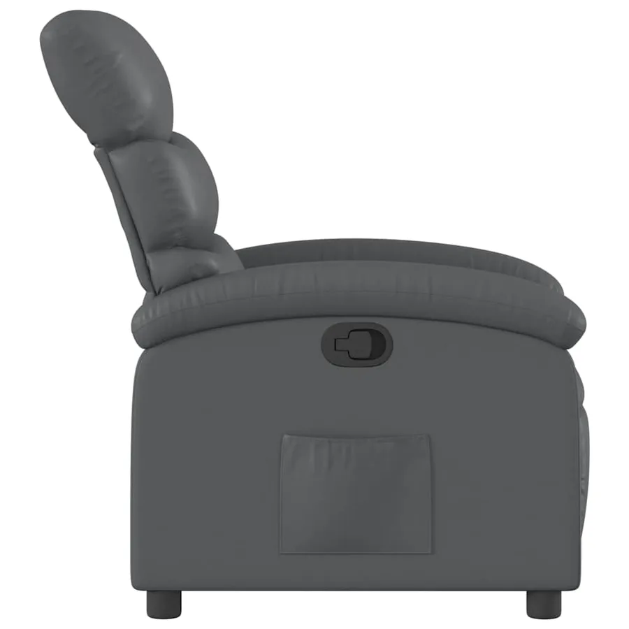 Fauteuil inclinable Gris Similicuir - 5