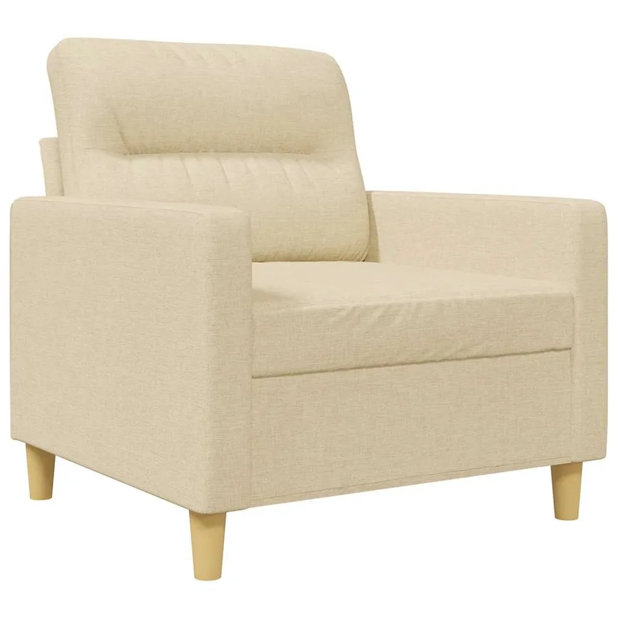 Fauteuil Crème 60 cm Tissu - 2