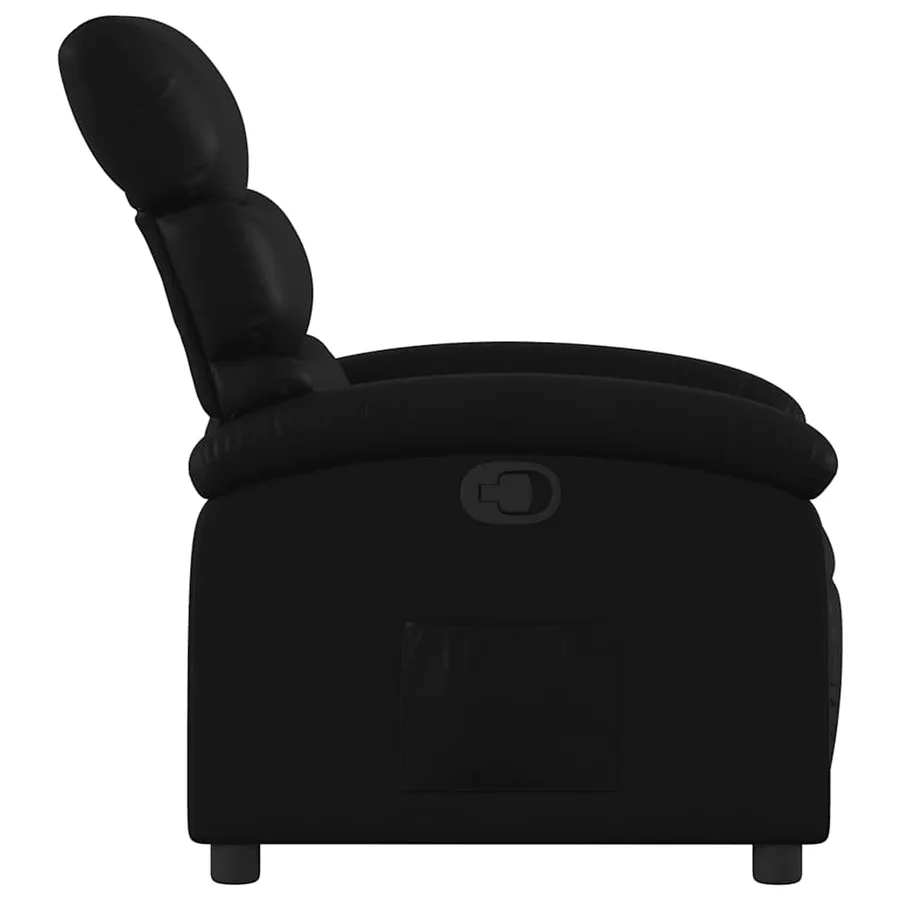 Fauteuil inclinable noir similicuir - 4