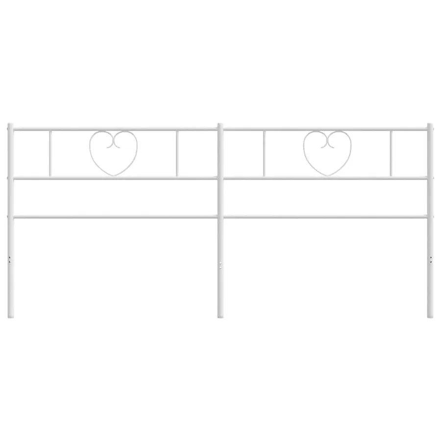 Tête de lit de remplacement métal blanc 200 cm - 5